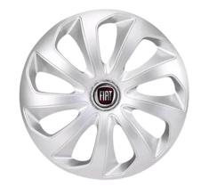 Jogo Calota Velox Prata Aro 13 Para Uno Fire 2009 2010 2011