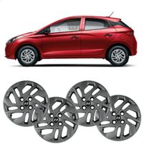 Jogo Calotas Grid HB20 Hatch/Sedan Aro 14 Cubo Baixo Com Emblema