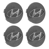 Jogo Calotinha 56mm Centro de Roda KRMAI Hyundai Creta Grafite
