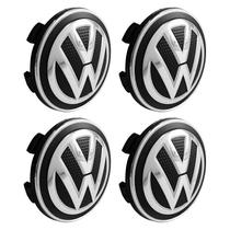 Jogo Calotinha 56mm Centro de Roda KRMAI Volkswagen Gol G6