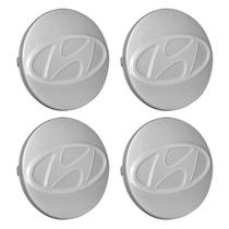 Jogo Calotinha 59mm Centro de Roda Hyundai i30 Prata Jogo Calotinha 59mm Centro de Roda Hyundai i30 Prata