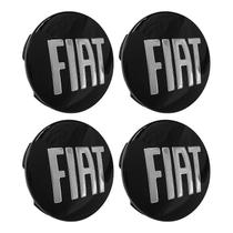 Jogo Calotinha 60mm Centro de Roda Fiat Freemont Toro Preta Jogo Calotinha 60mm Centro de Roda Fiat Freemont Toro Preta