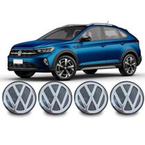 Jogo Calotinha Meio Centro Roda Vw Gol G5 G6 Fox 56mm Track