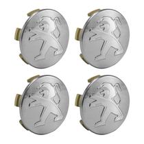 Jogo Calotinha Meio Roda de Liga Peugeot 208 308 408 Hoggar Prata e Cromada Jogo Calotinha Meio Roda de Liga Peugeot 208 308 408 Hoggar Prata e Cromada