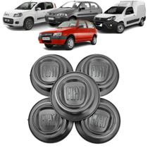Jogo Calotinhas Tampas Centro Roda Fiat Uno Fiorino Mille Palio Fire Economy