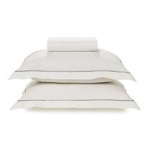 Jogo cama 3 peças casal karsten dutra 200 fios bc/vd - queen