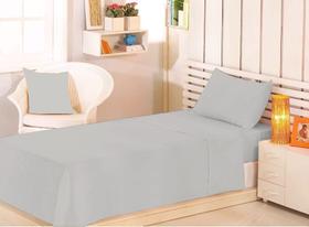 Jogo cama box 3 peças com elástico solteiro cima 1,50x2,45 baixo 0,88x1,88x0,30 de altura 1x fronha