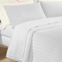 Jogo Cama Casal 180 Fios 100% Algodão Premier Andreza Branco Jogo Cama Casal 180 Fios 100% Algodão Premier Andreza Branco
