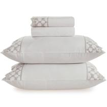 Jogo Cama Casal 180fios Constanza 4pcs 100% Algodao L.2,20x2,50m Jogo Cama Casal 180fios Constanza 4pcs 100% Algodao L.2,20x2,50m