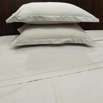 Jogo Cama Casal 200 Fios Festone Classic Kacyumara Cinza Ash