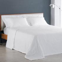 Jogo Cama Casal 300 Fios Damask Square Branco Buddemeyer Jogo Cama Casal 300 Fios Damask Square Branco Buddemeyer