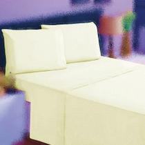 Jogo Cama Casal 4P Lençol + Fronha 100% Algodão Percal Rubi