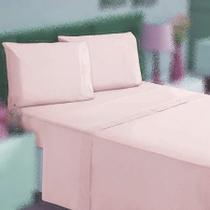 Jogo Cama Casal 4P Lençol + Fronha 100% Algodão Percal Rubi