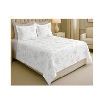 Jogo Cama Casal 4Pc Alg.200F Tresor Bege 7850 Estamparia Jogo Cama Casal 4Pc Alg.200F Tresor Bege 7850 Estamparia