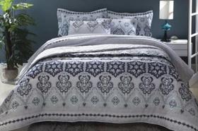 Jogo cama casal duplo Queen 4 peças 2,50 m x 2,40 m realce Premium SULTAN.