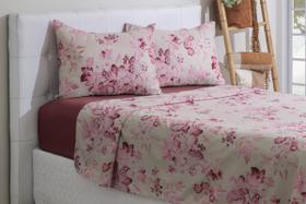 Jogo Cama Casal Queen Size 4 Peças Microfibra 150fios Sultan