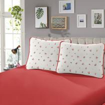 Jogo Cama Casal SBX Rubi Malha Brenda Cereja