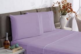 Jogo cama charme p.palito solteiro 3 pecas - lilas Jogo cama charme p.palito solteiro 3 pecas - lilas