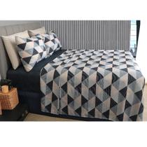 Jogo Cama Duplo Casal 4 Peças 140 Fios 250X220Cm Nico Realce Jogo Cama Duplo Casal 4 Peças 140 Fios 250X220Cm Nico Realce