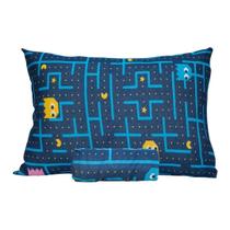 Jogo Cama Infantil Menino Menina 2 Pçs Algodão Com Elástico Modelo:Pacman Jogo Cama Infantil Menino Menina 2 Pçs Algodão Com Elástico Modelo:Pacman