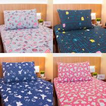 Jogo Cama Infantil Menino Menina Algodão Lençol e Fronha