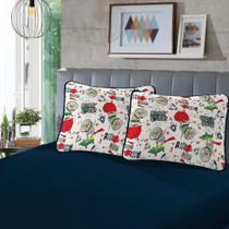 Jogo Cama Infantil SBX Fantasy Malha Orion Marinho