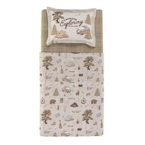 Jogo Cama Infantil Solteirão 3 Pcs Algodão 200 Fios Aventura