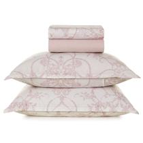 Jogo Cama King 160 Fios Karsten Prisma Rosa Jogo Cama King 160 Fios Karsten Prisma Rosa