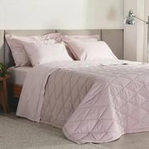 Jogo Cama King 180 Fios Basic Percalle Rosa Buddemeyer