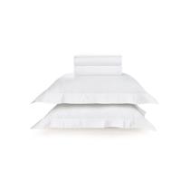 Jogo Cama King 270 Fios Cetim Domos 100% Algodão Branco Karsten Jogo Cama King 270 Fios Cetim Domos 100% Algodão Branco Karsten