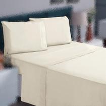 Jogo Cama King 3P Lençol Sem Elástico + Fronha 100% Algodão