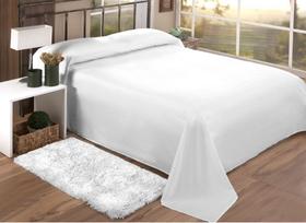 Jogo Cama King Premium Plus 100%Algodão Branco liso Admirare