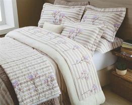 Jogo Cama King Size Italy Percal 200 Fios C/Abas Naturalle Jogo Cama King Size Italy Percal 200 Fios C/Abas Naturalle