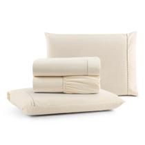 Jogo Cama Lençol Bali King Percal 180 Fios 100% Algodão Jogo Cama Lençol Bali King Percal 180 Fios 100% Algodão