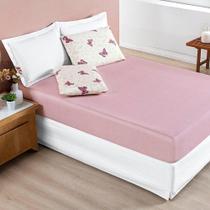 Jogo Cama Lençol Casa Scarpa Celi King Micropercal Estampado 200 Fios 3 Peças Borboletas Rosê Jogo Cama Lençol Casa Scarpa Celi King Micropercal Estampado 200 Fios 3 Peças Borboletas Rosê