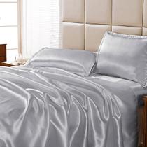 Jogo Cama Lençol Cetim Charmousse Sofistik Queen 4 Peças