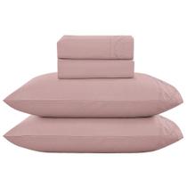 Jogo Cama Lençol Merit Queen Bordado Coroa Louros Percal 300 Jogo Cama Lençol Merit Queen Bordado Coroa Louros Percal 300