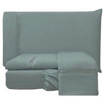 Jogo Cama Lençol Queen Apolo Micropercal 300 Fios - Chumbo