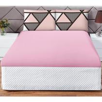 Jogo Cama Lençol Shine Queen 3Pçs Geométrico Rosa Jogo Cama Lençol Shine Queen 3Pçs Geométrico Rosa