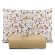 Jogo Cama Lençol Sonho Bom Solteiro Em Malha Algodão 2 Peças