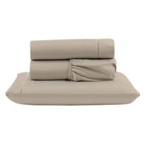 Jogo Cama Lençol Unique Solteiro Micro Percal 400 Fios Ponto Palito 3 Peças - Avelã Jogo Cama Lençol Unique Solteiro Micro Percal 400 Fios Ponto Palito 3 Peças - Avelã