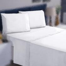 Jogo Cama Queen 4P Lençol + Fronha 100% Algodão Percal Rubi Jogo Cama Queen 4P Lençol + Fronha 100% Algodão Percal Rubi