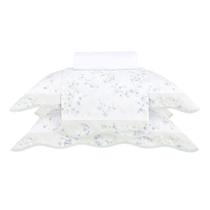 Jogo Cama Queen Buddemeyer 200 Fios Gran Percalle Celeste Jogo Cama Queen Buddemeyer 200 Fios Gran Percalle Celeste