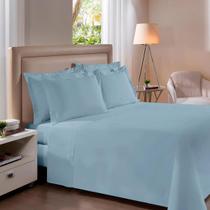 Jogo Cama Queen Buettner 250x240m 200 fios Reffinata Azul