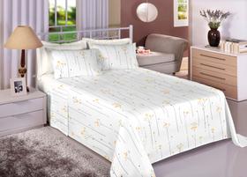 Jogo Cama Queen C/4 Pças 100% Algodão 200 Fios Cor:Palha Jogo Cama Queen C/4 Pças 100% Algodão 200 Fios Cor:Palha