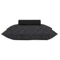 Jogo cama simples 2pçs toque acetinado - solteiro - slim preto - bom sono Jogo cama simples 2pçs toque acetinado - solteiro - slim preto - bom sono