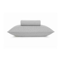 Jogo cama simples 2pçs toque acetinado - solteiro - slim zinc - bom sono Jogo cama simples 2pçs toque acetinado - solteiro - slim zinc - bom sono