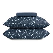 Jogo cama simples 3pçs - casal- bits marinho - altenburg Jogo cama simples 3pçs - casal- bits marinho - altenburg
