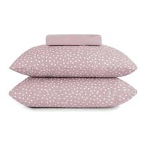 Jogo cama simples 3pçs quenn - bits rosa - altenburg Jogo cama simples 3pçs quenn - bits rosa - altenburg