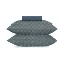 Jogo cama simples 3pçs toque acetinado - queen - slim marinho Jogo cama simples 3pçs toque acetinado - queen - slim marinho